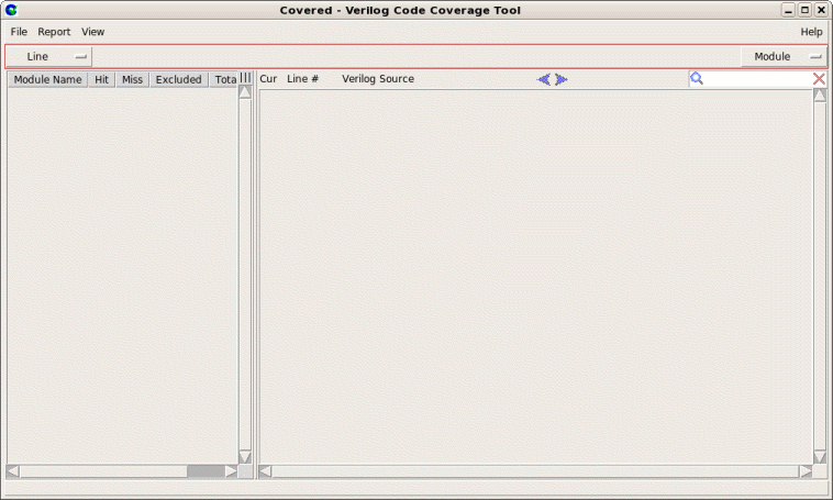 Covered Main Coverage Type View Bar