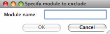 CDD Creation Module Exclusion Window
