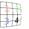 Risultato di esempio dell'opzione Spostamento X (Principale impostata a 70.0)