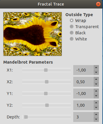 “Fractal trace (legacy)” filter options