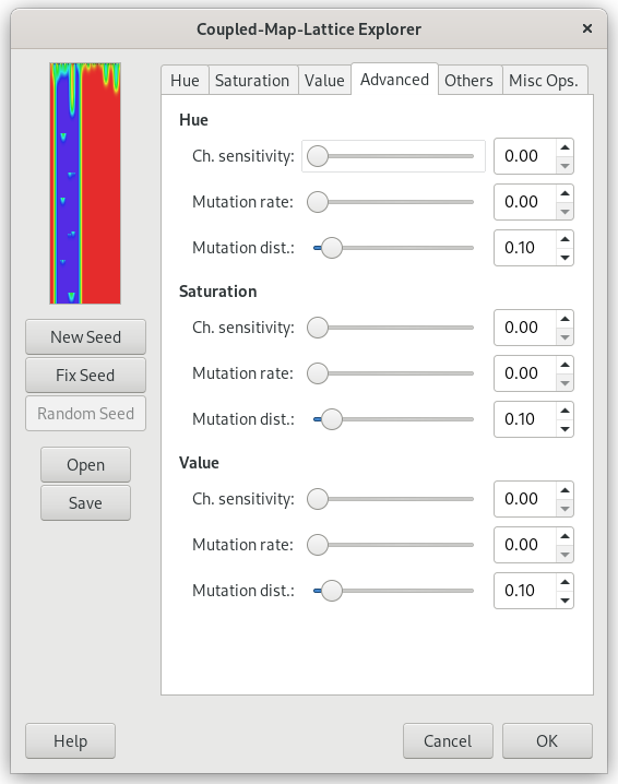 Advanced tab