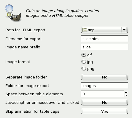 “Slice” options