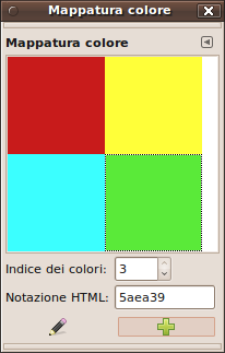 Finestra di dialogo delle mappe di colore