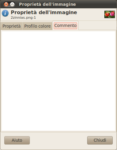 La scheda «Commenti»