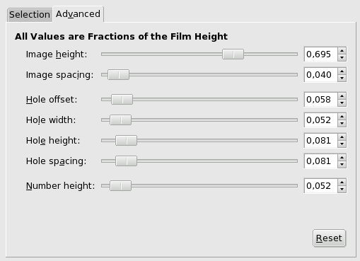 “Filmstrip” filter options (Advanced)