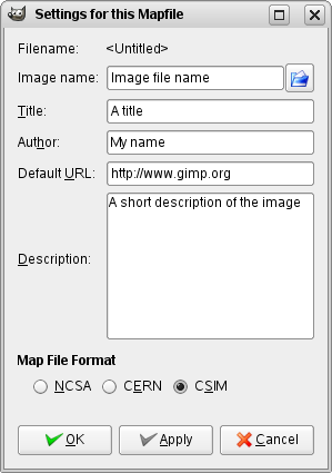 Editing the imagemap data