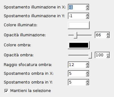 Opzioni di «effetto xach»