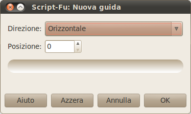 La finestra di dialogo «Nuova guida»