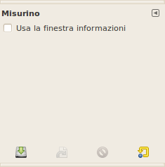 Opzioni dello strumento «misurino»