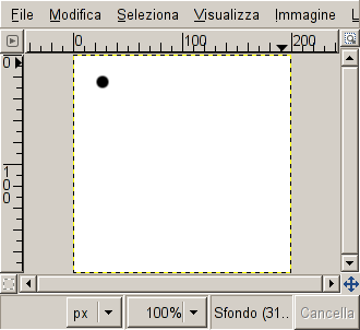 L'inizio di una linea diritta