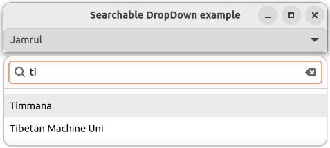 Search Font