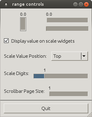 Range Widgets