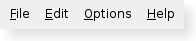 A menu bar shown in the