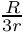 $\frac{R}{3r}$