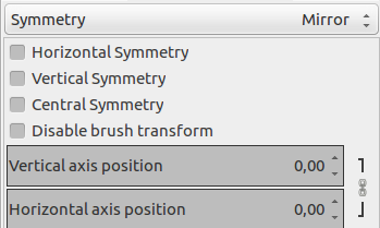 The Symmetry mirror dialog