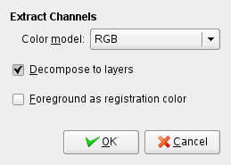 “Decompose” command options