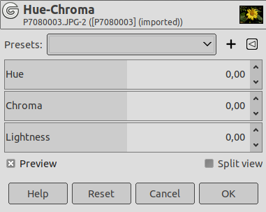 Hue-Chroma Options