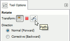 Rotating paths