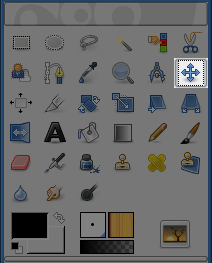 The Move tool in Toolbox