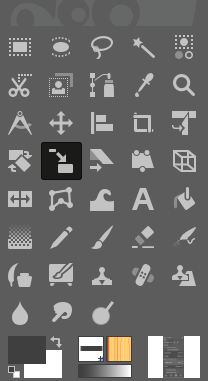 The Scale tool in Toolbox