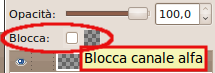 Blocca il canale alfa