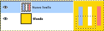 Applicazione del comando «Interseca con la selezione»