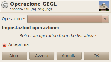 Strumento operazione GEGL