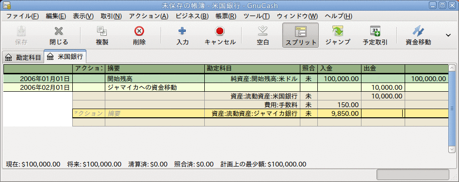 通貨の資金移動