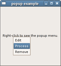 Popup Menu