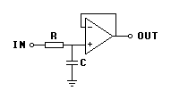 1st order Butterworth Lowpass