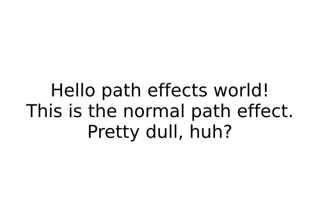 Path effects guide