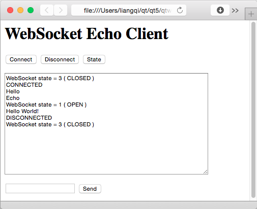Screenshot of the HTML version of Echo