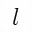 MATHEMATICAL ITALIC SMALL L