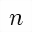 MATHEMATICAL ITALIC SMALL N